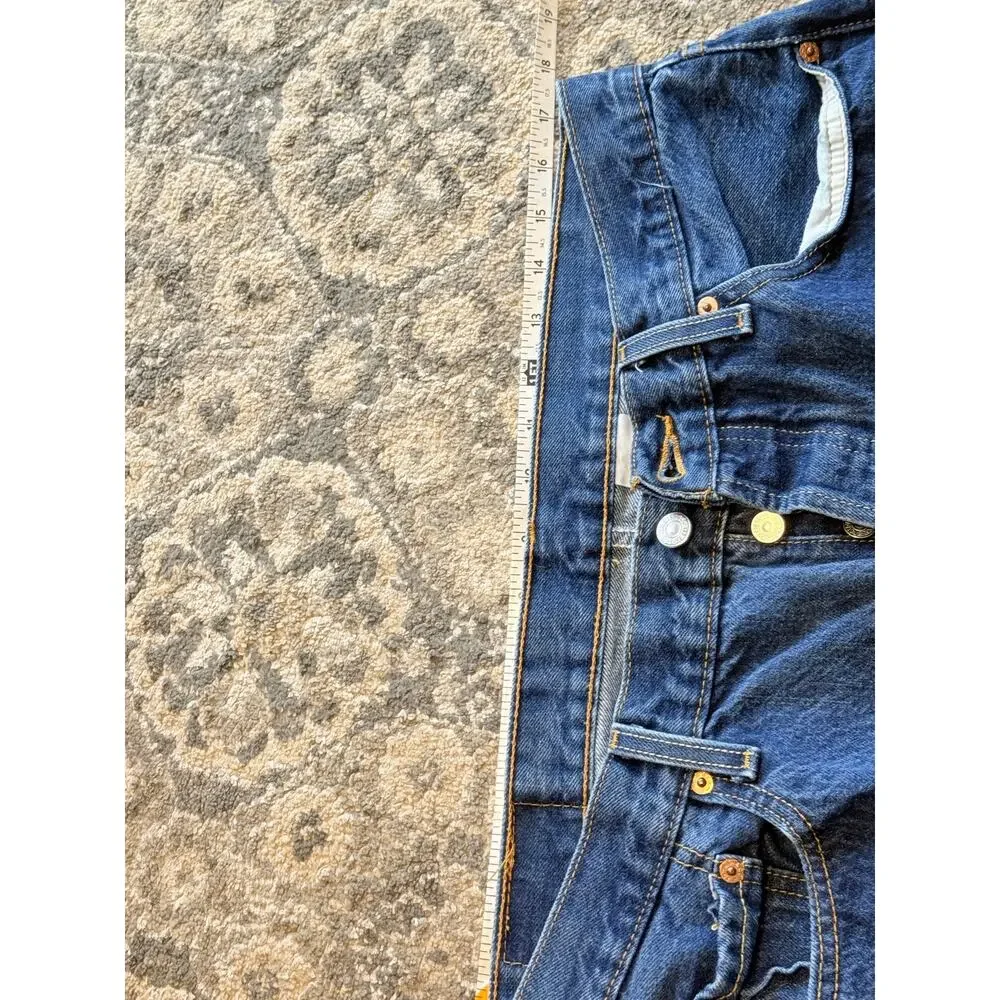 Levi’s 505 Regular Fit Button Fly Jeans Men 36x34 Medium Wash Straight Leg Denim